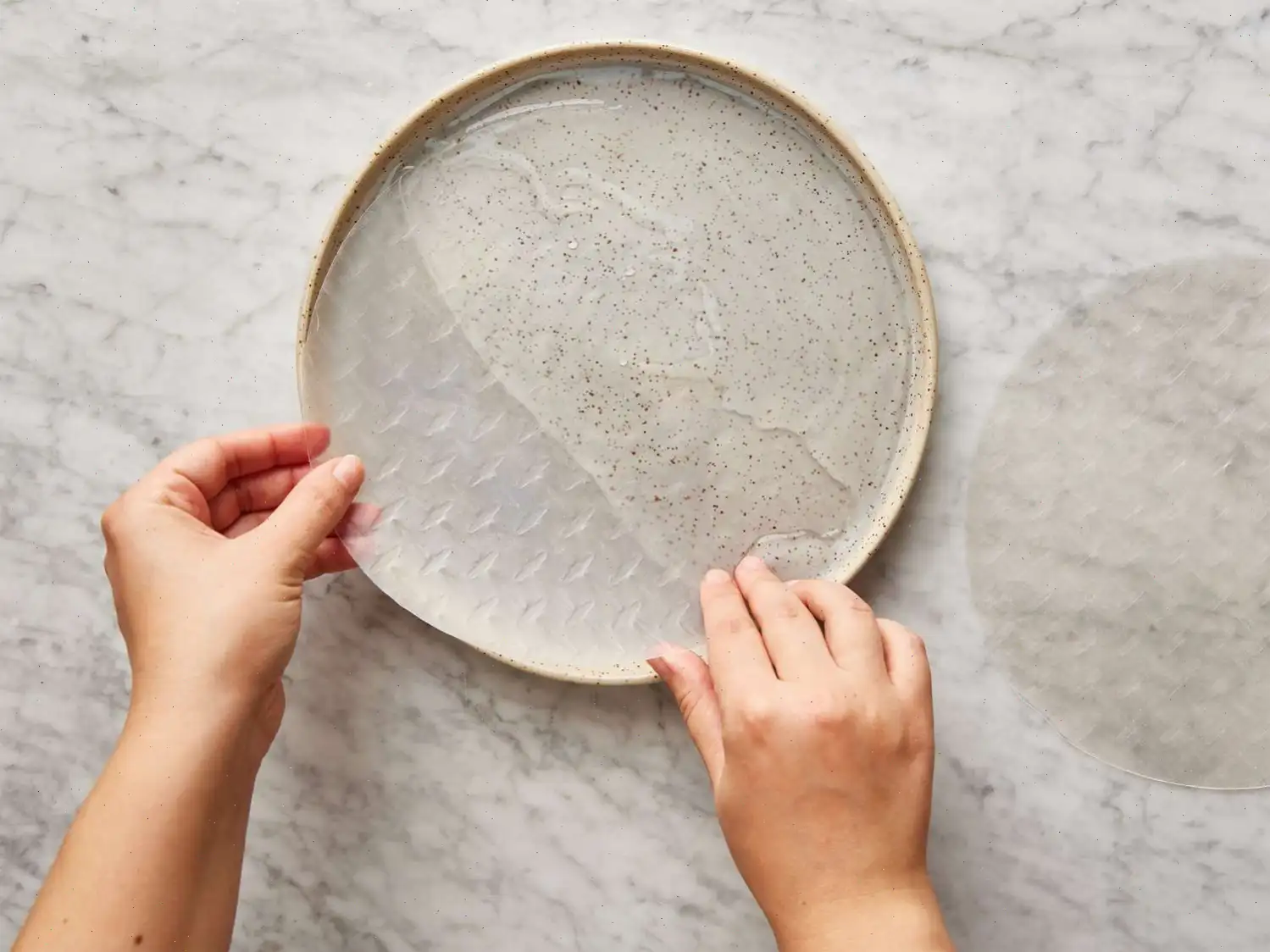 Crispy Brie and Cranberry Rice Paper Bites