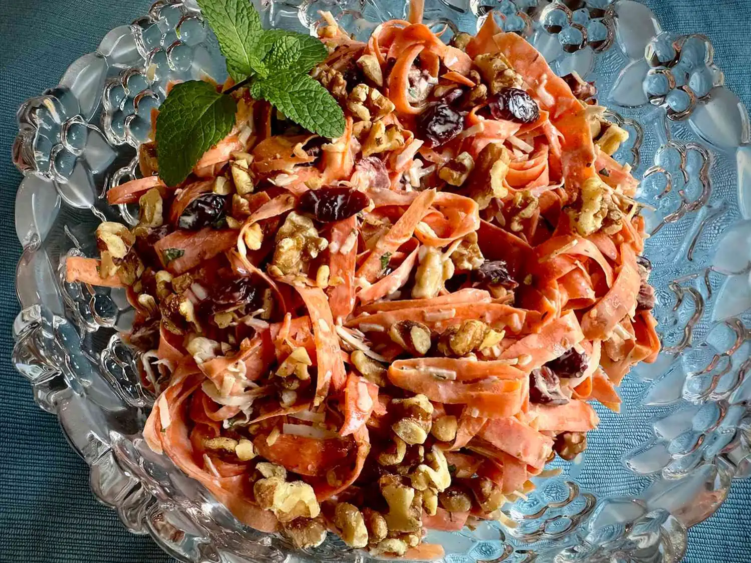Coconut Cranberry Carrot Ribbon Salad Recipe
