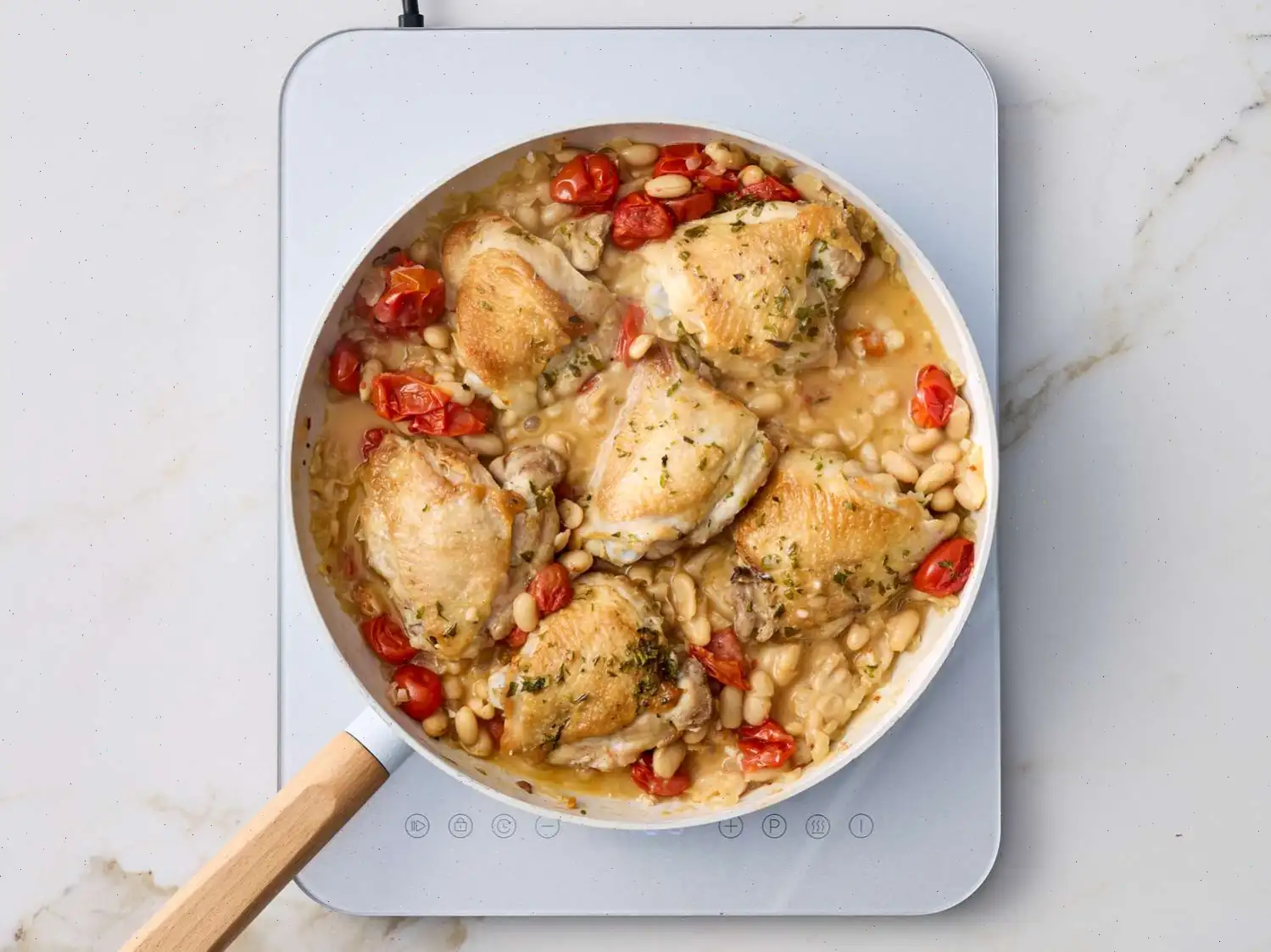 Creamy Tomato Chicken and White Beans Recipe
