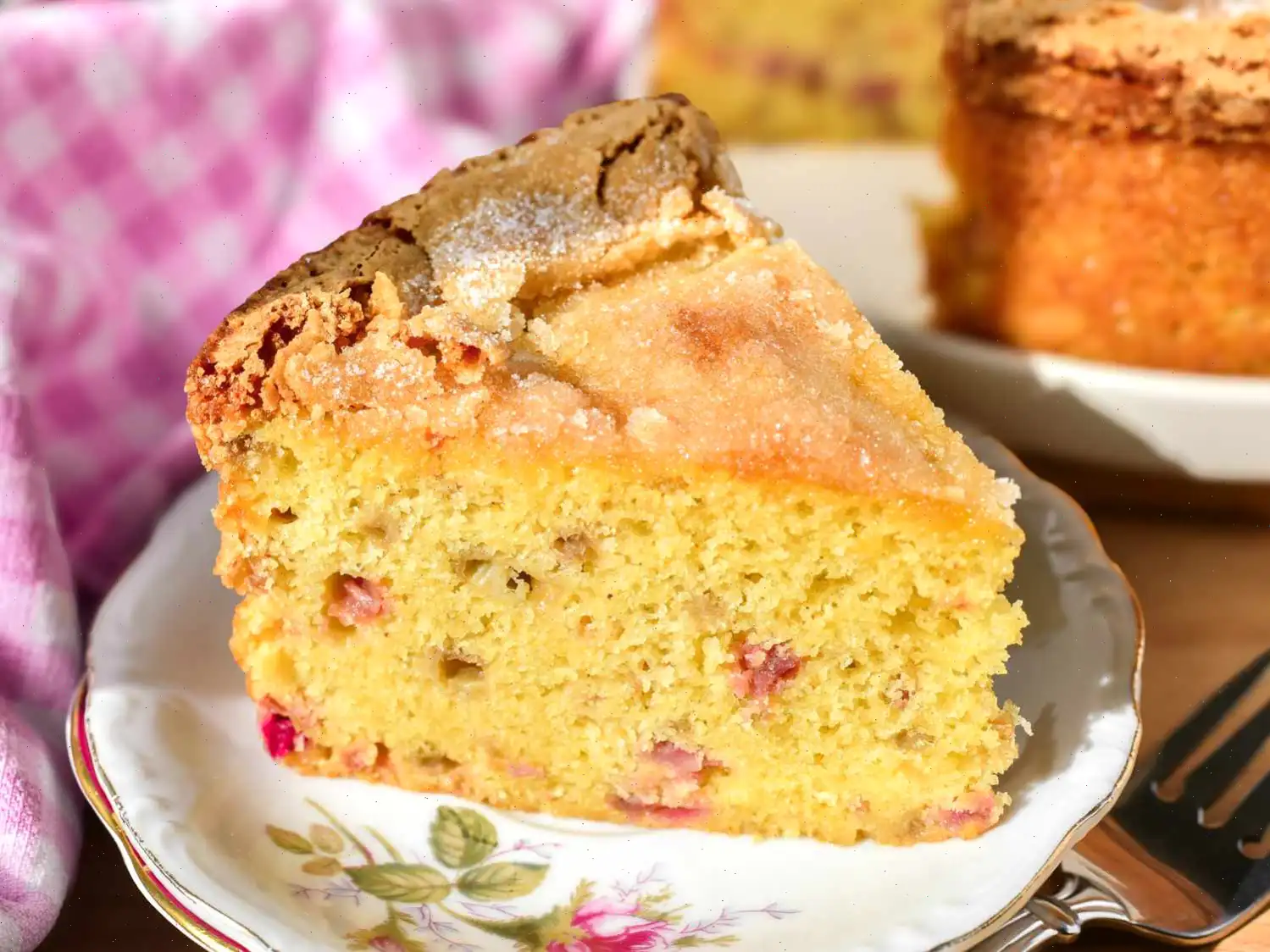 Rhubarb Olive Oil Cake Recipe