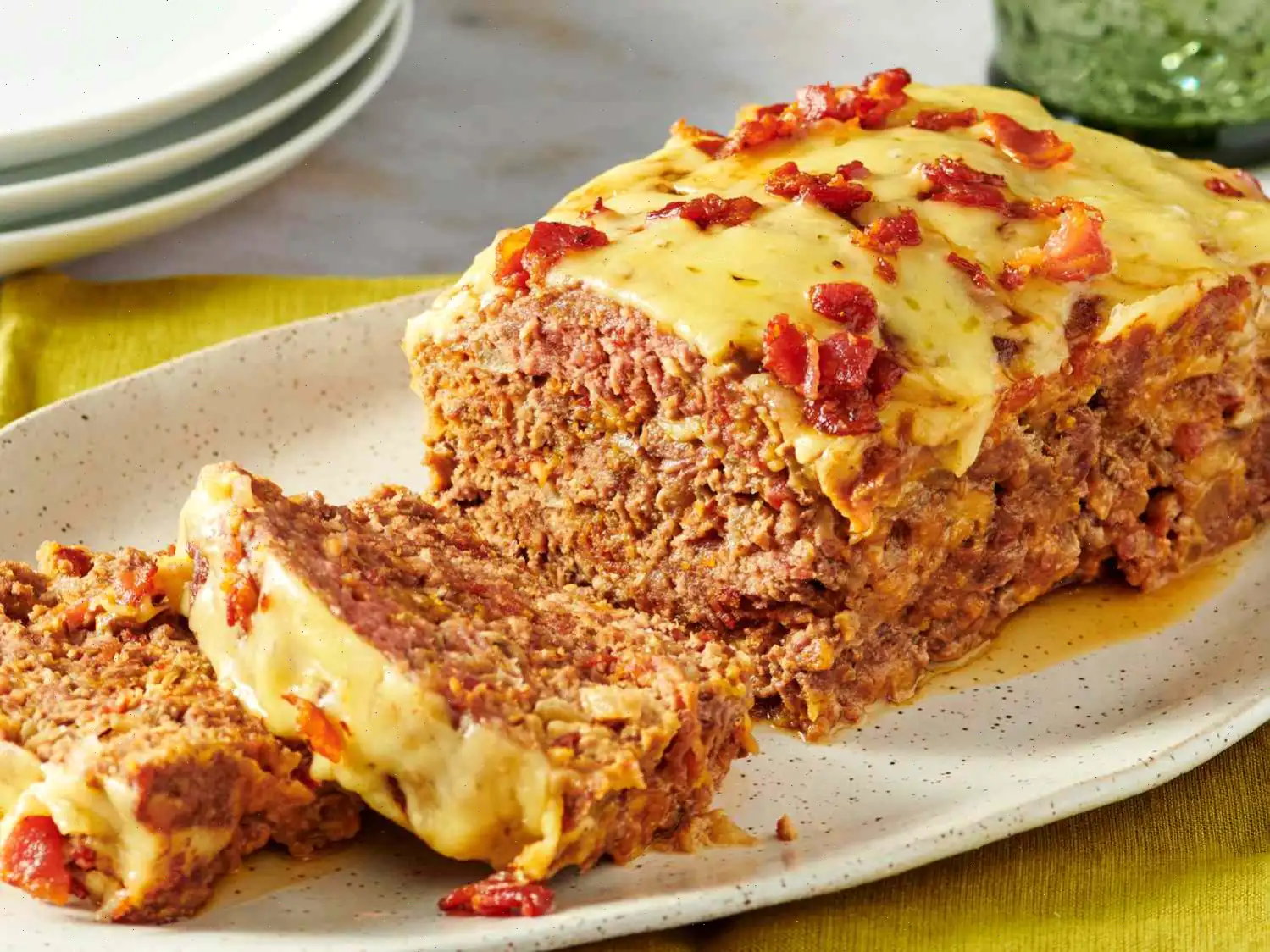 Bacon Mushroom Swiss Meatloaf Recipe