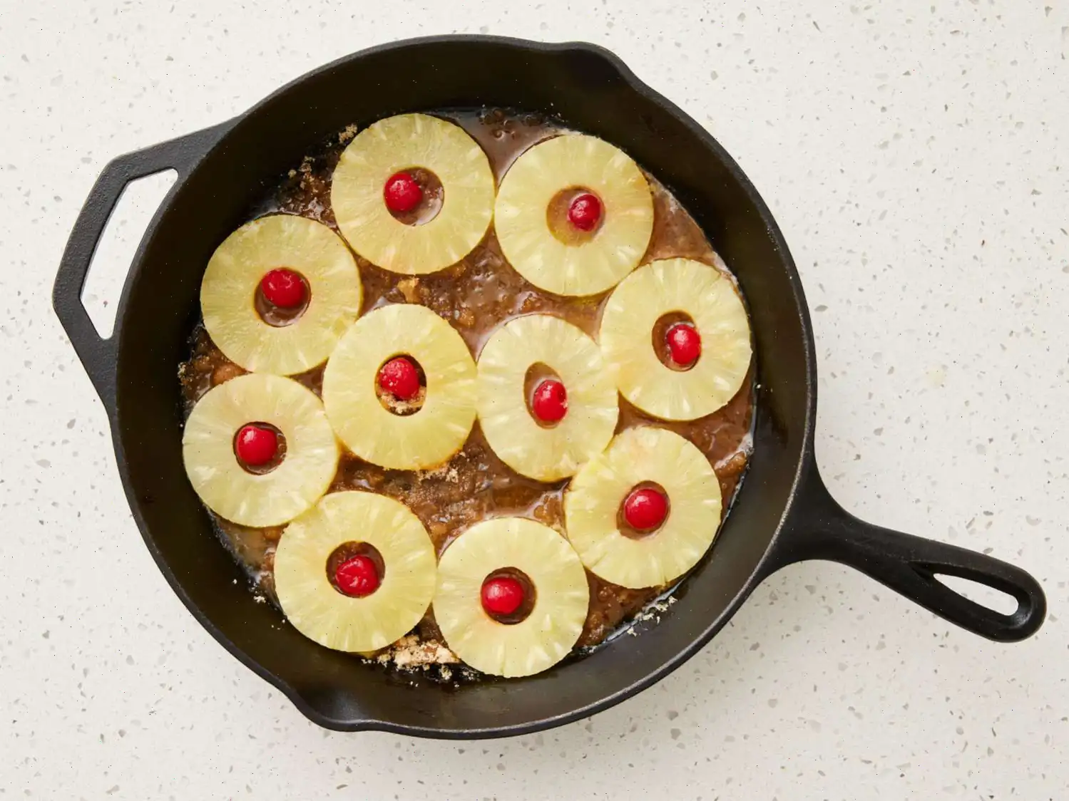 Grandma's Skillet Pineapple Upside-Down Cake Recipe