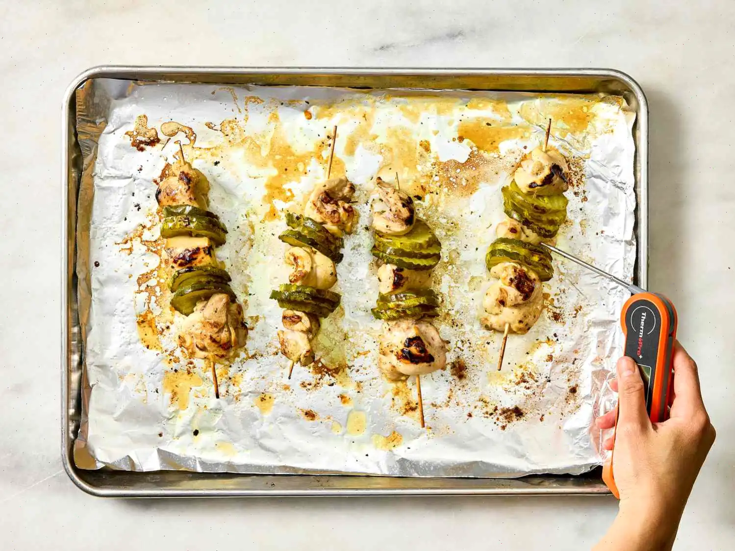 Dill Pickle Chicken Skewers Recipe