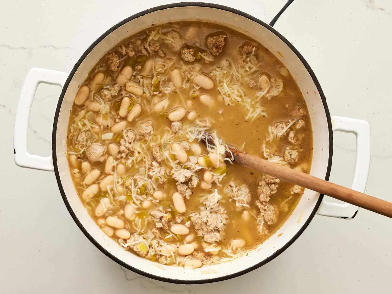 White Chili with Ground Turkey Recipe