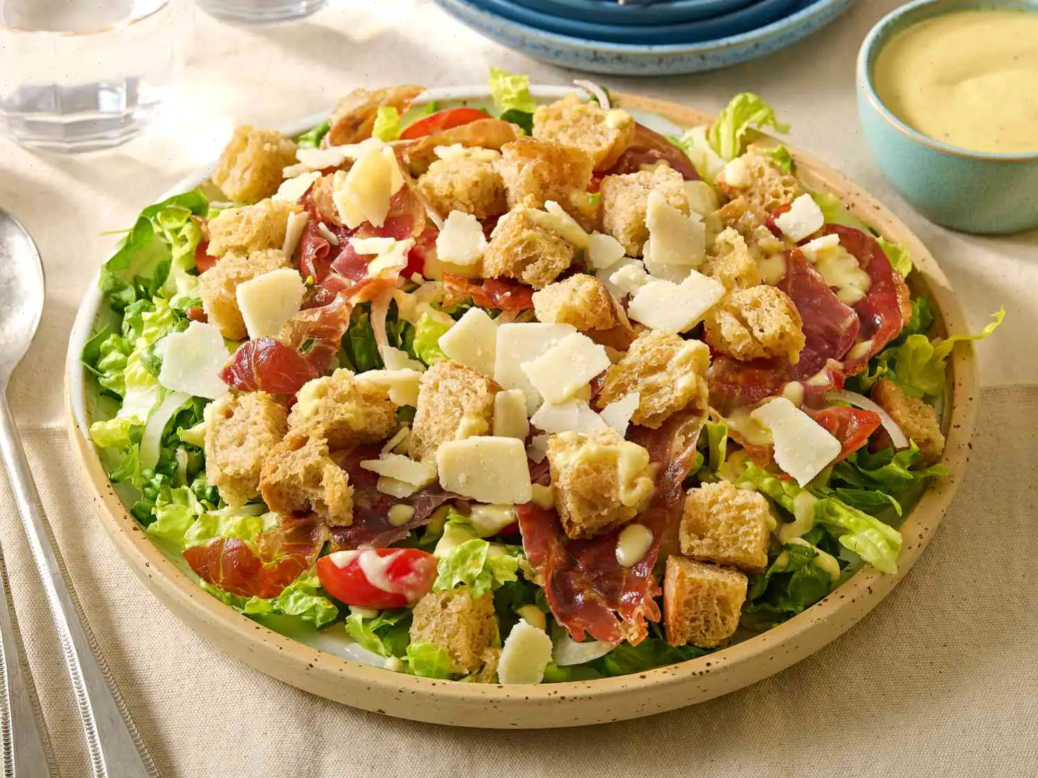 Crispy Prosciutto Caesar Salad Recipe