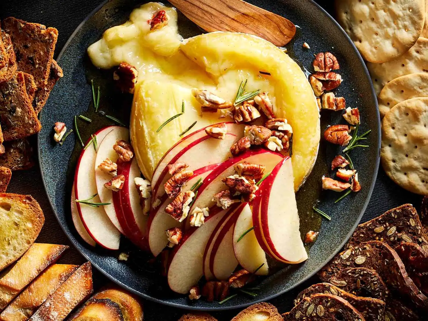 Maple, Apple, and Pecans Baked Brie Recipe