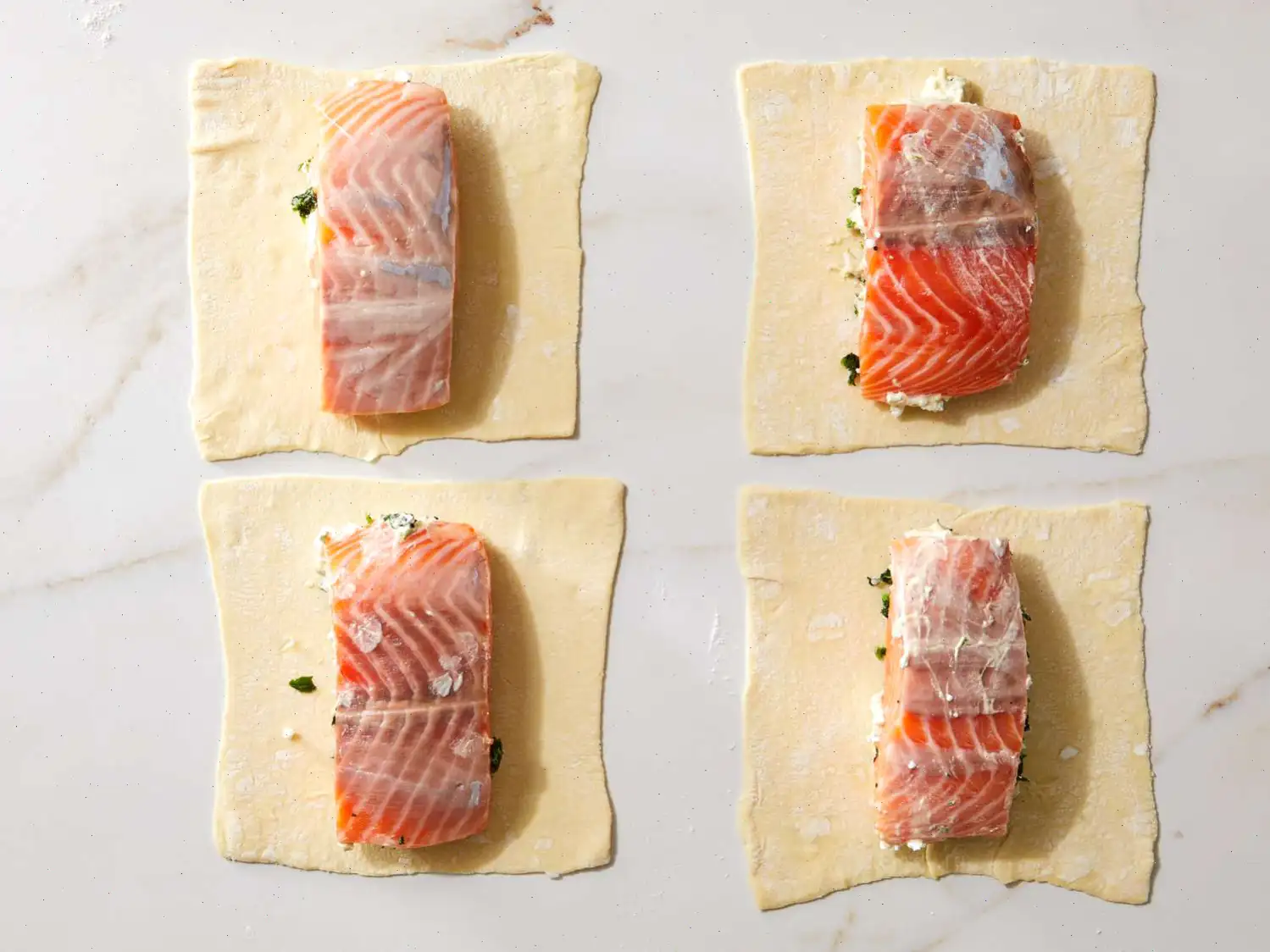 Individual Salmon Wellingtons Recipe