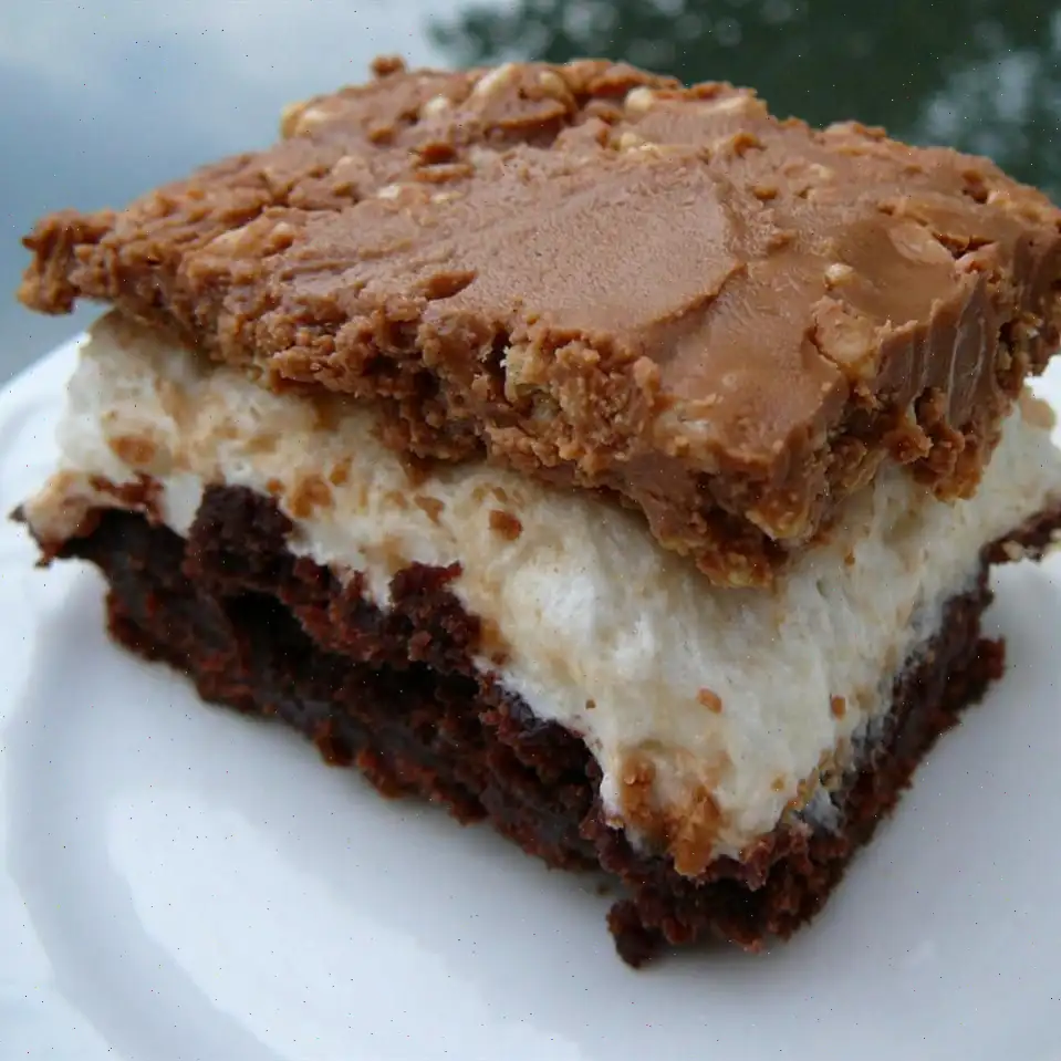 Brownie-Mallow Bars Recipe
