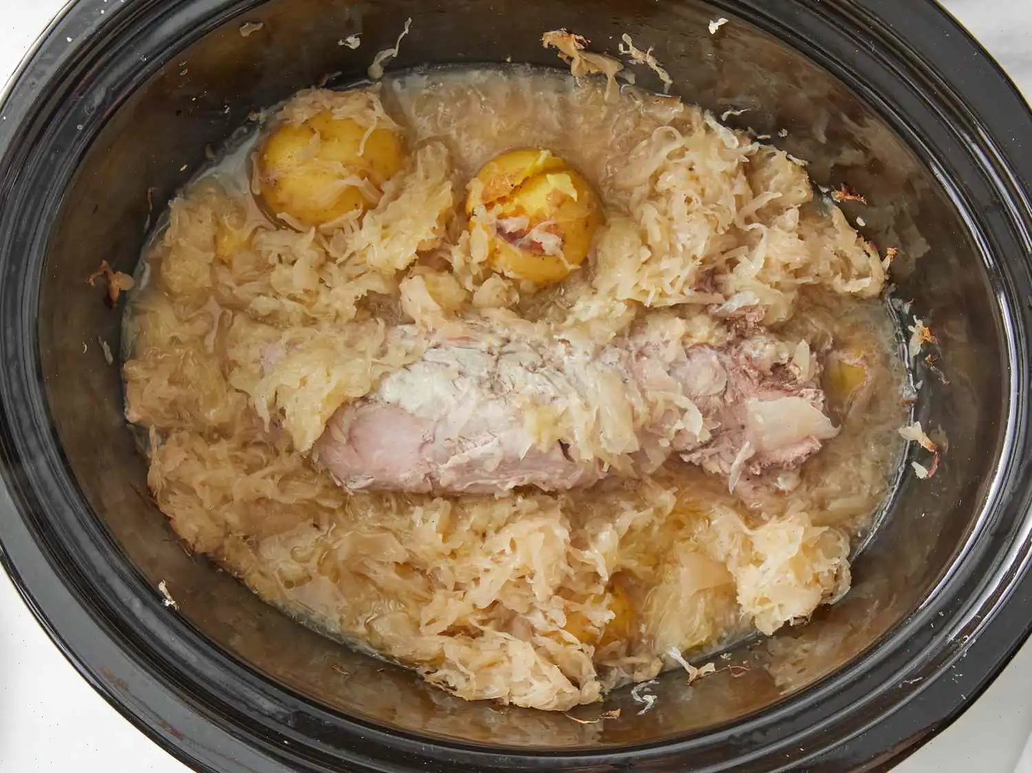 Slow Cooker Pork and Sauerkraut Recipe