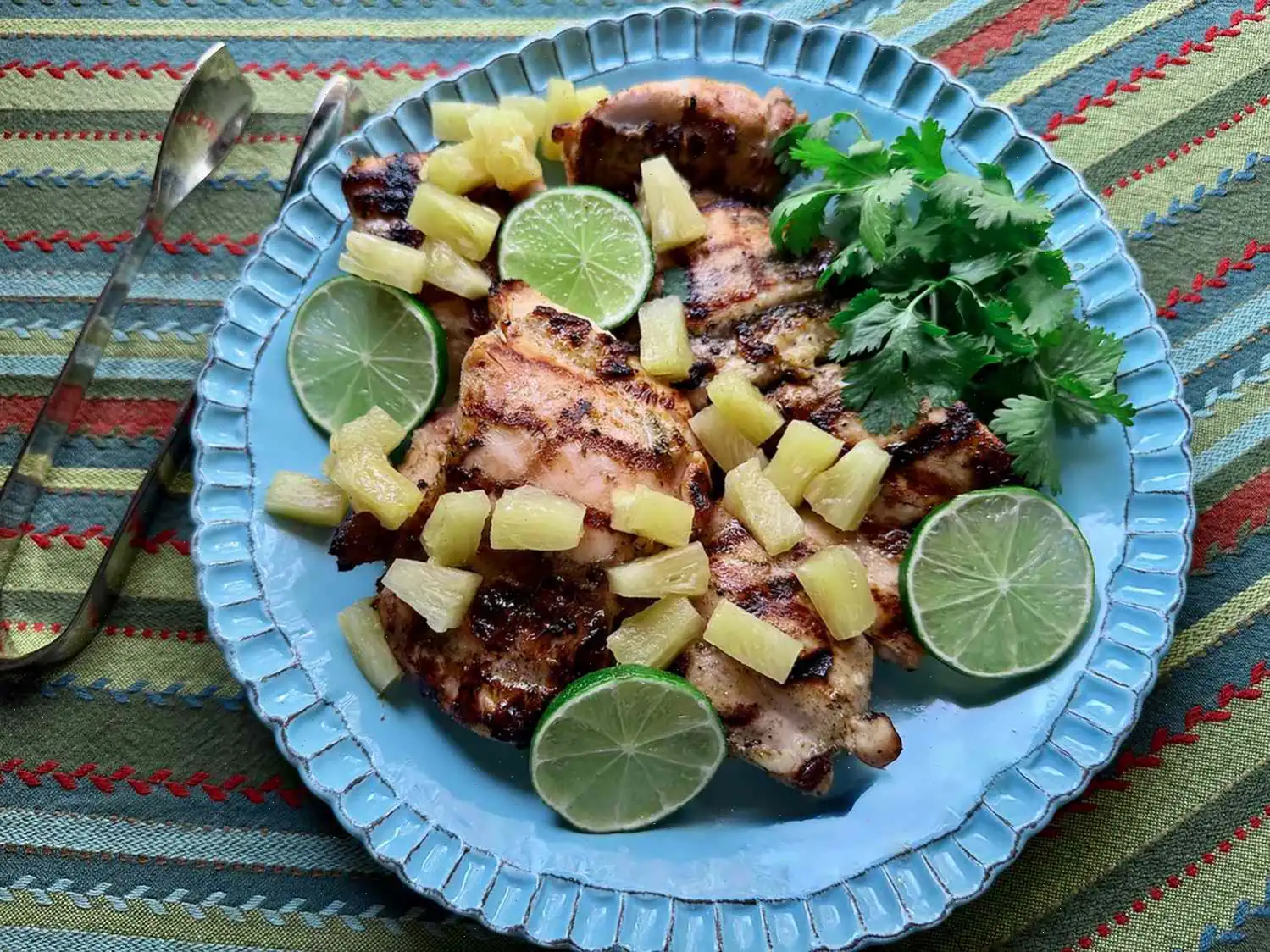 Grilled Pineapple Lime Chicken Thighs Recipe