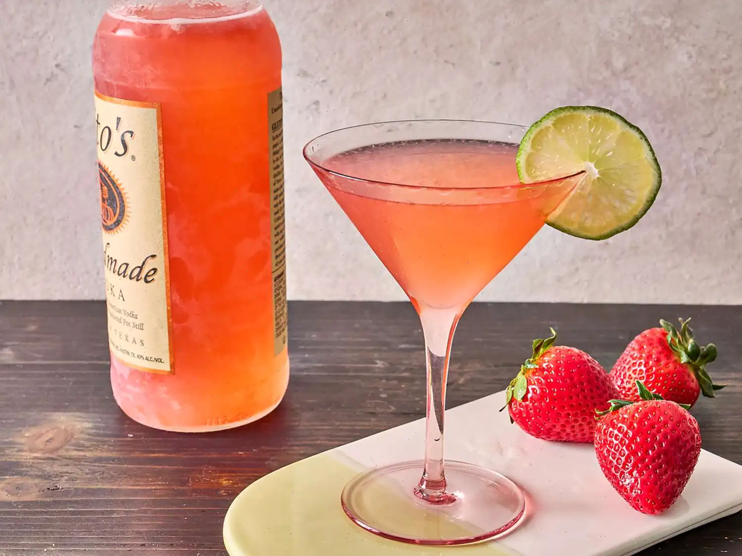 Big Batch Freezer Strawberry Cosmopolitans Recipe