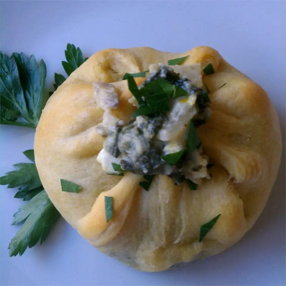 Chicken and Spinach Puffs Recipe