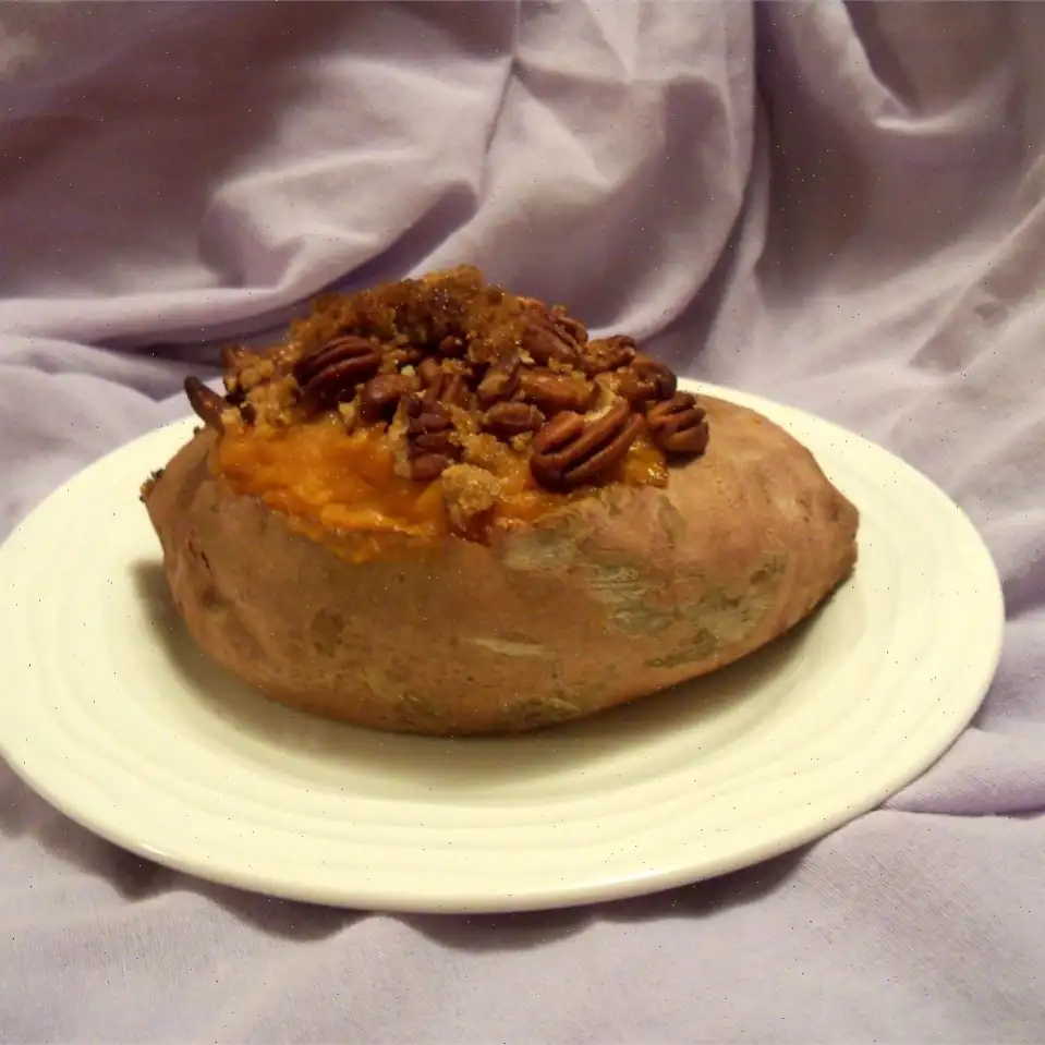 Stuffed Baked Sweet Potatoes with Pecans Recipe
