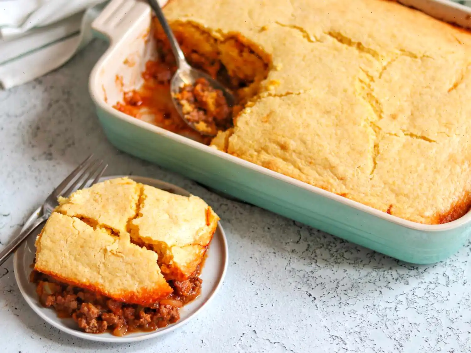 Sloppy Joe Cornbread Casserole Recipe