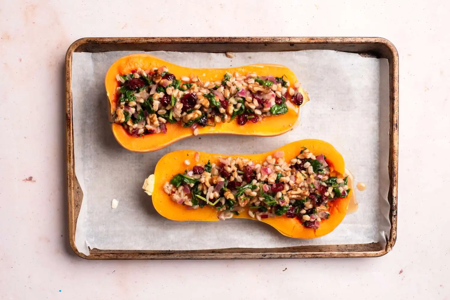 Savory Stuffed Butternut Squash Recipe