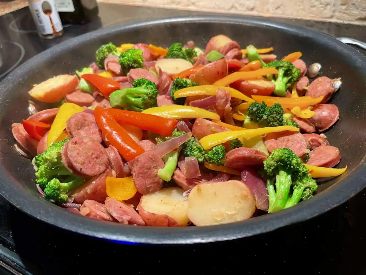 Skillet Sausage and Vegetables Recipe