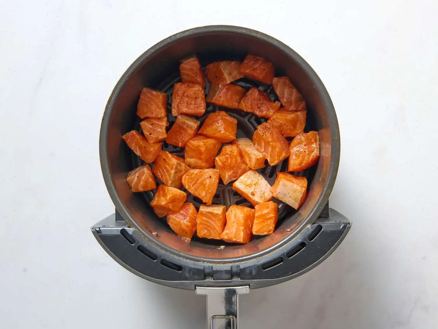 Air Fryer Honey Mustard Salmon Bites Recipe