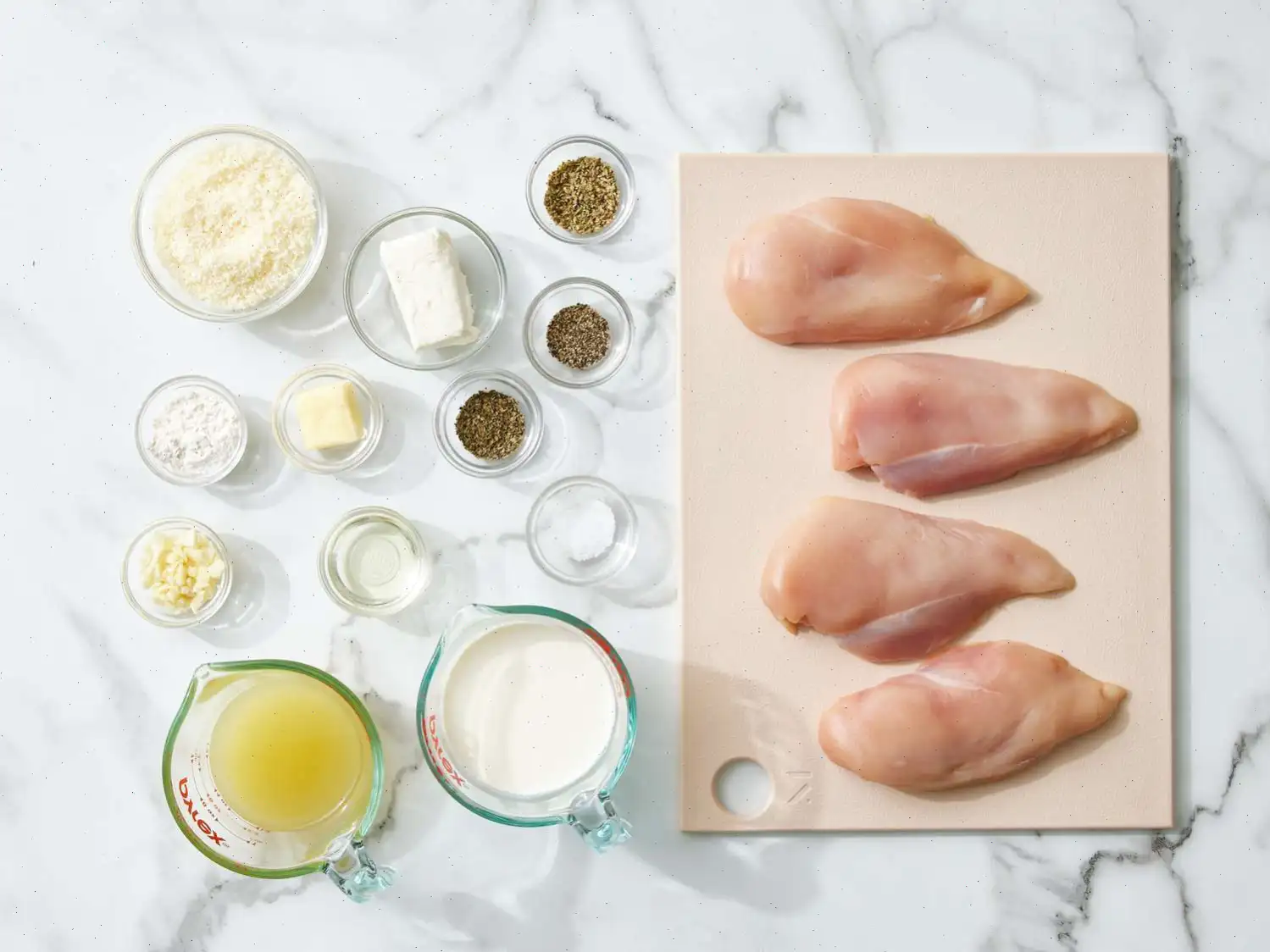Garlic Cream Sauce over Chicken Breasts Recipe