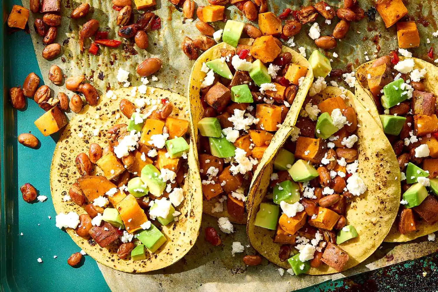 Sheet Pan Sweet Potato-Orange Breakfast Tacos Recipe