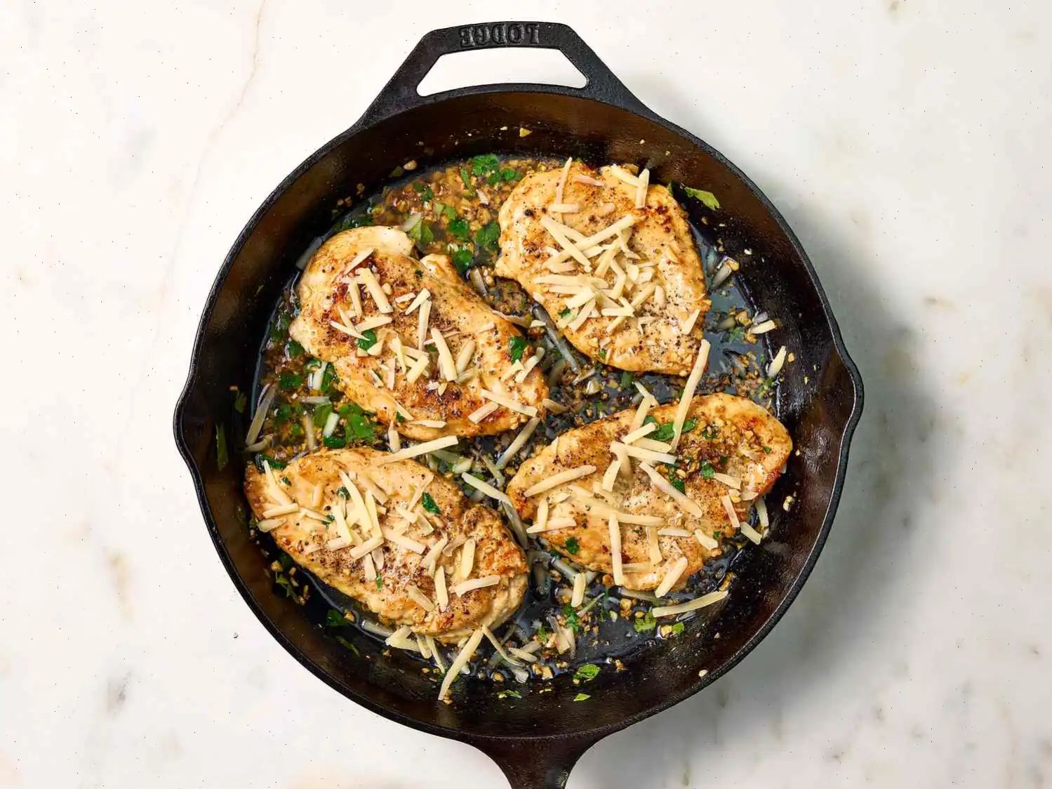 Skillet Garlic Knot Chicken Recipe