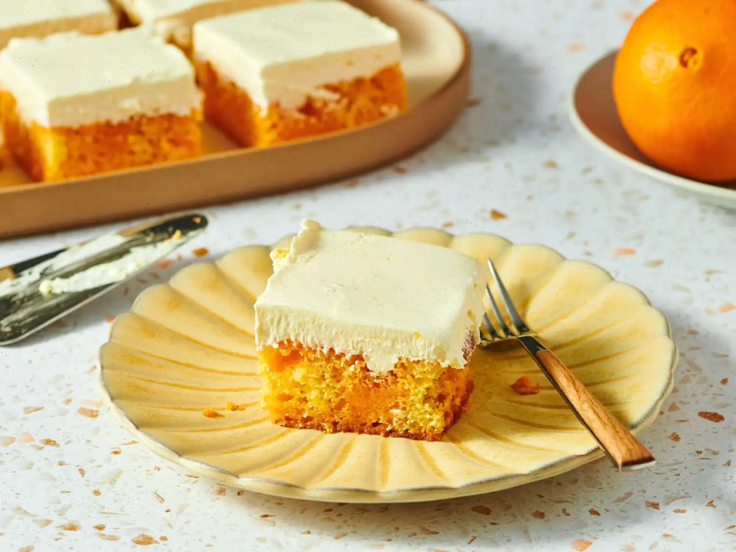 Orange Creamsicle Sheet Cake Recipe