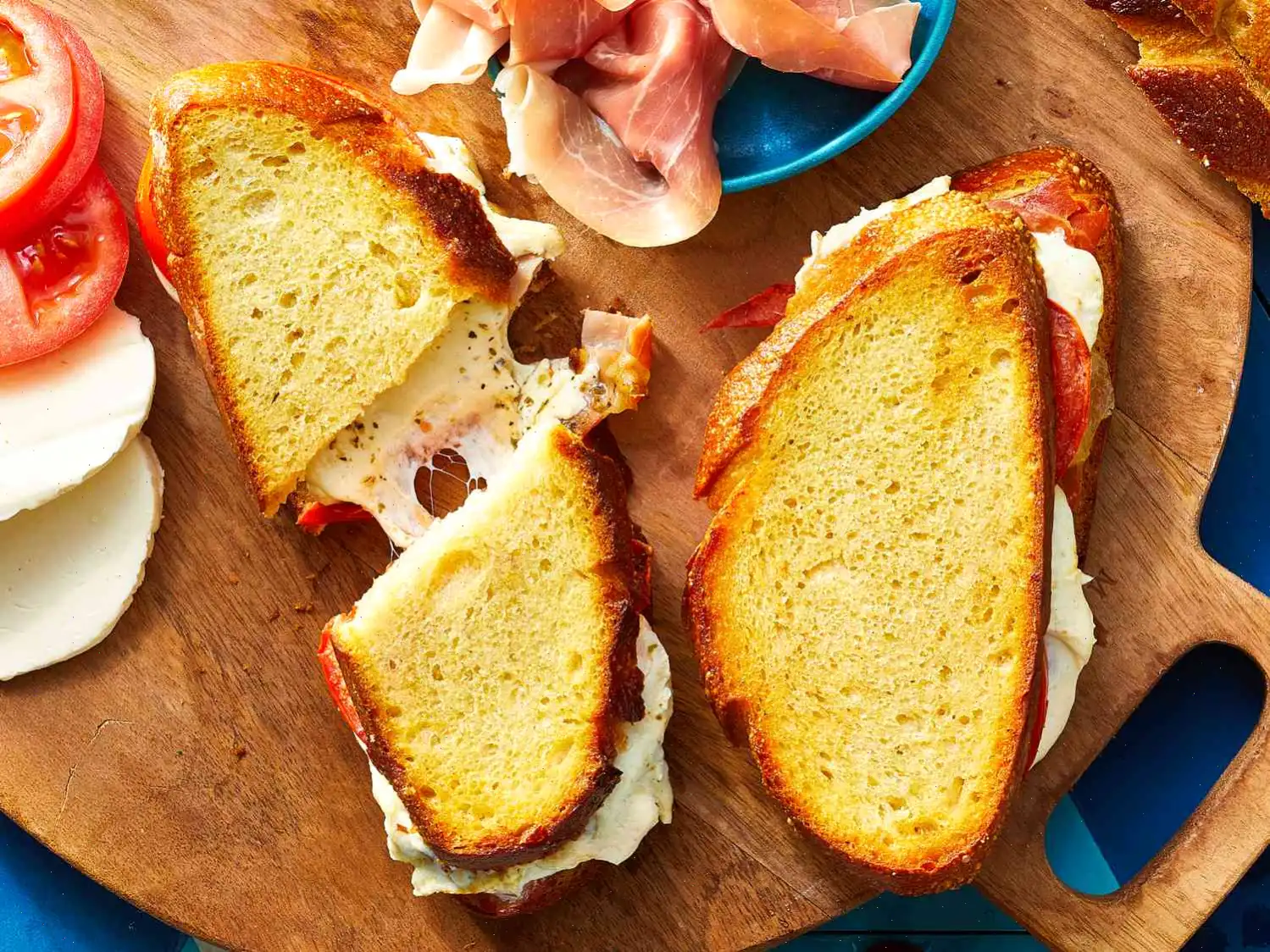 Air Fryer Prosciutto and Mozzarella Grilled Cheese Recipe