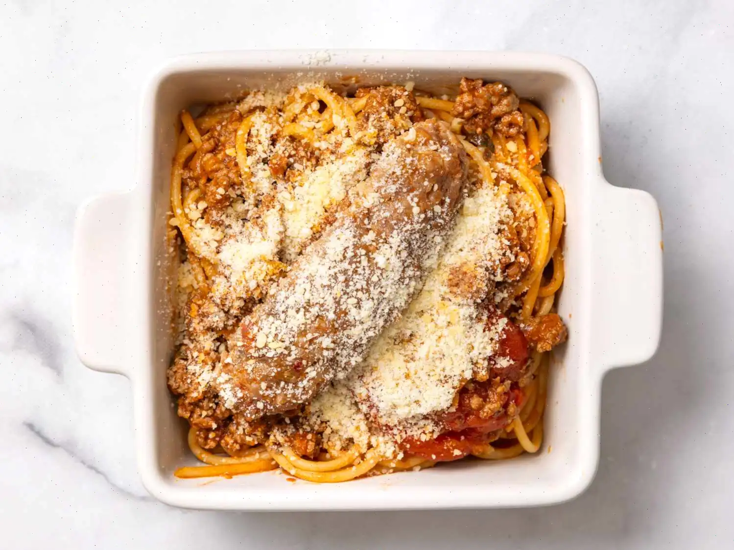 Camp David Spaghetti with Italian Sausage Recipe
