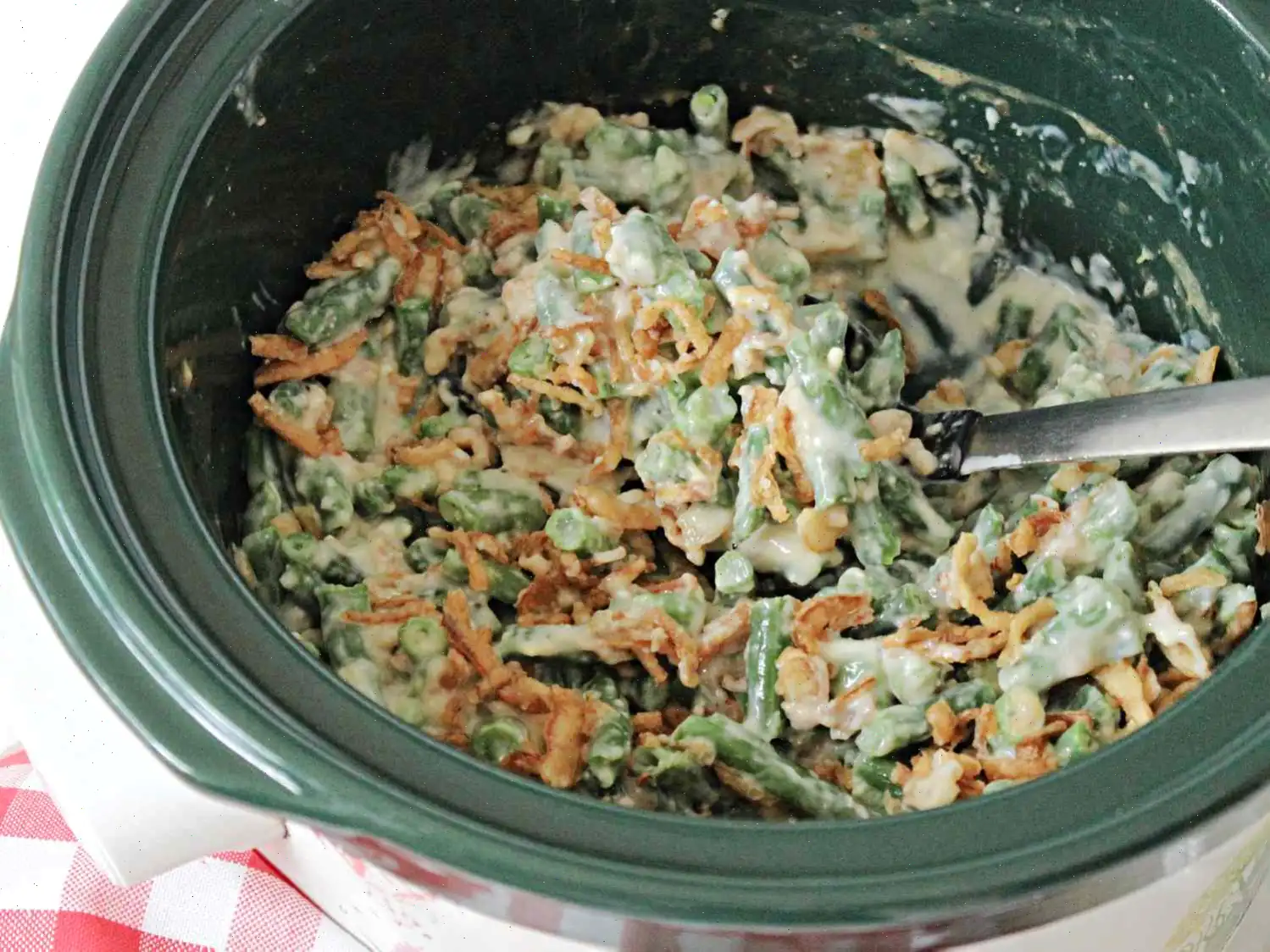 Slow Cooker Green Bean Casserole Recipe