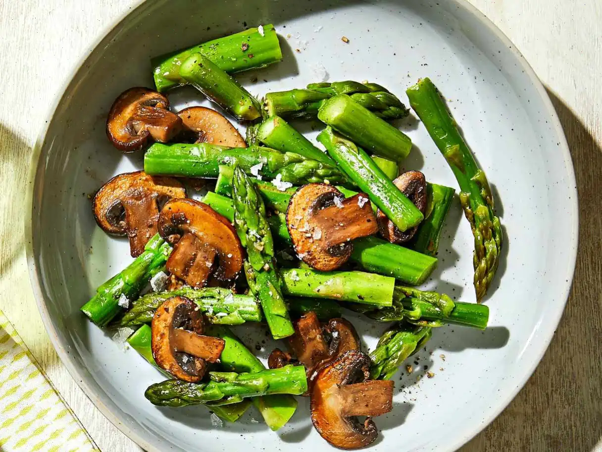 Sautéed Asparagus and Mushrooms Recipe