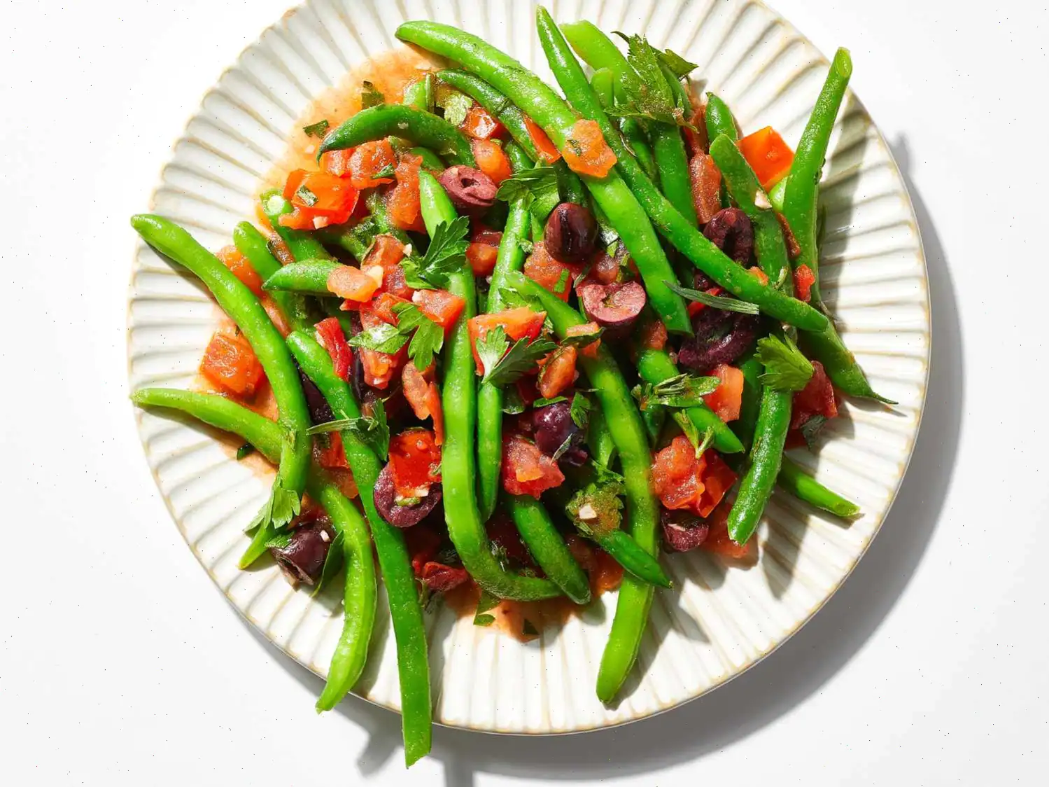 Green Beans with Olives and Tomatoes Recipe
