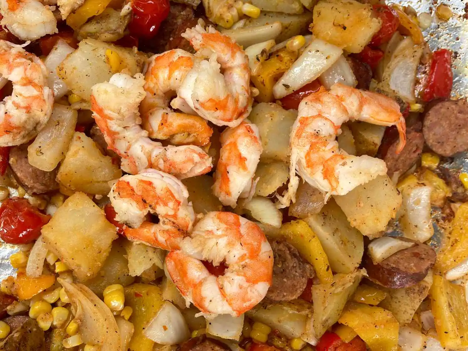 Shrimp and Vegetable Sheet Pan Dinner Recipe
