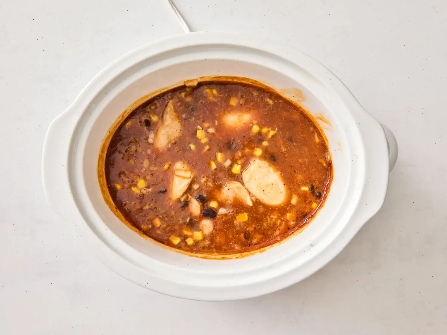 Slow Cooker Chicken Enchilada Casserole Recipe