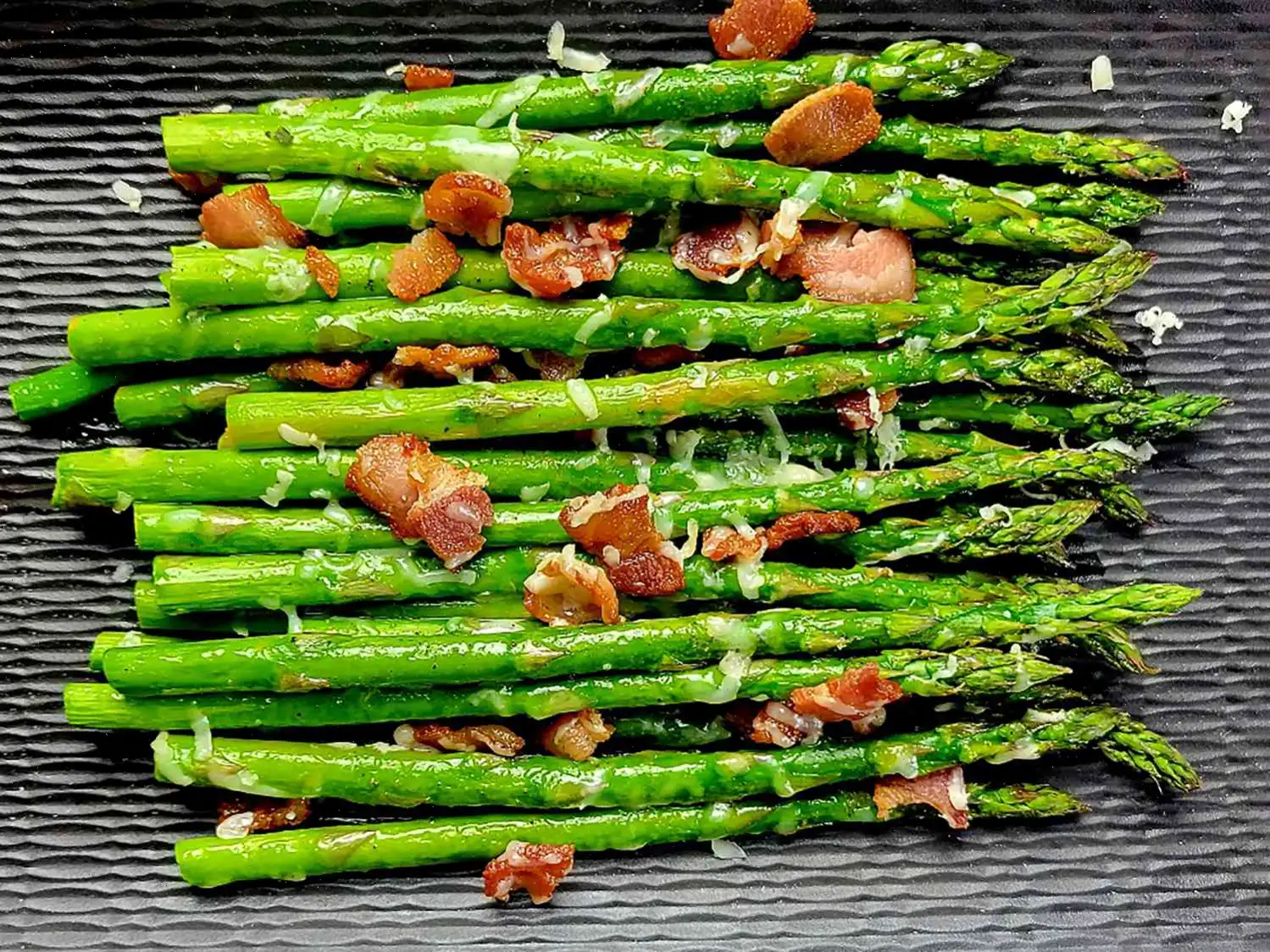 Roasted Asparagus with Bacon and Cheese Recipe