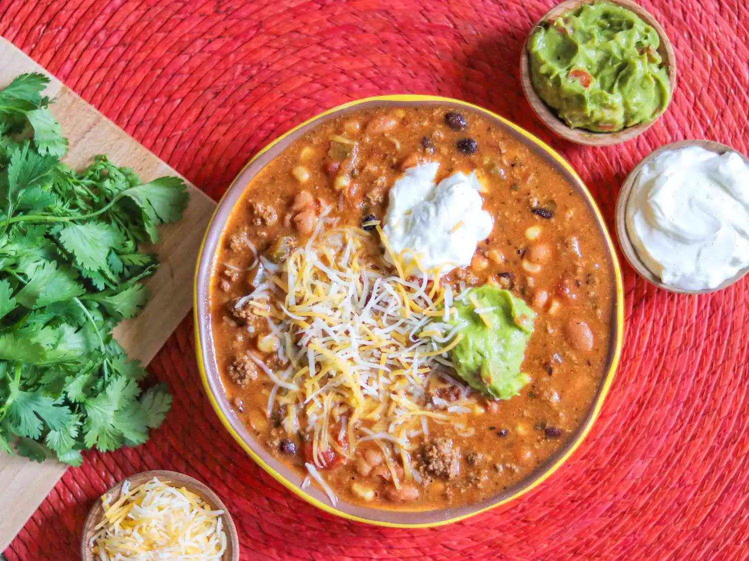 5-Ingredient Cheesy Taco Soup Recipe