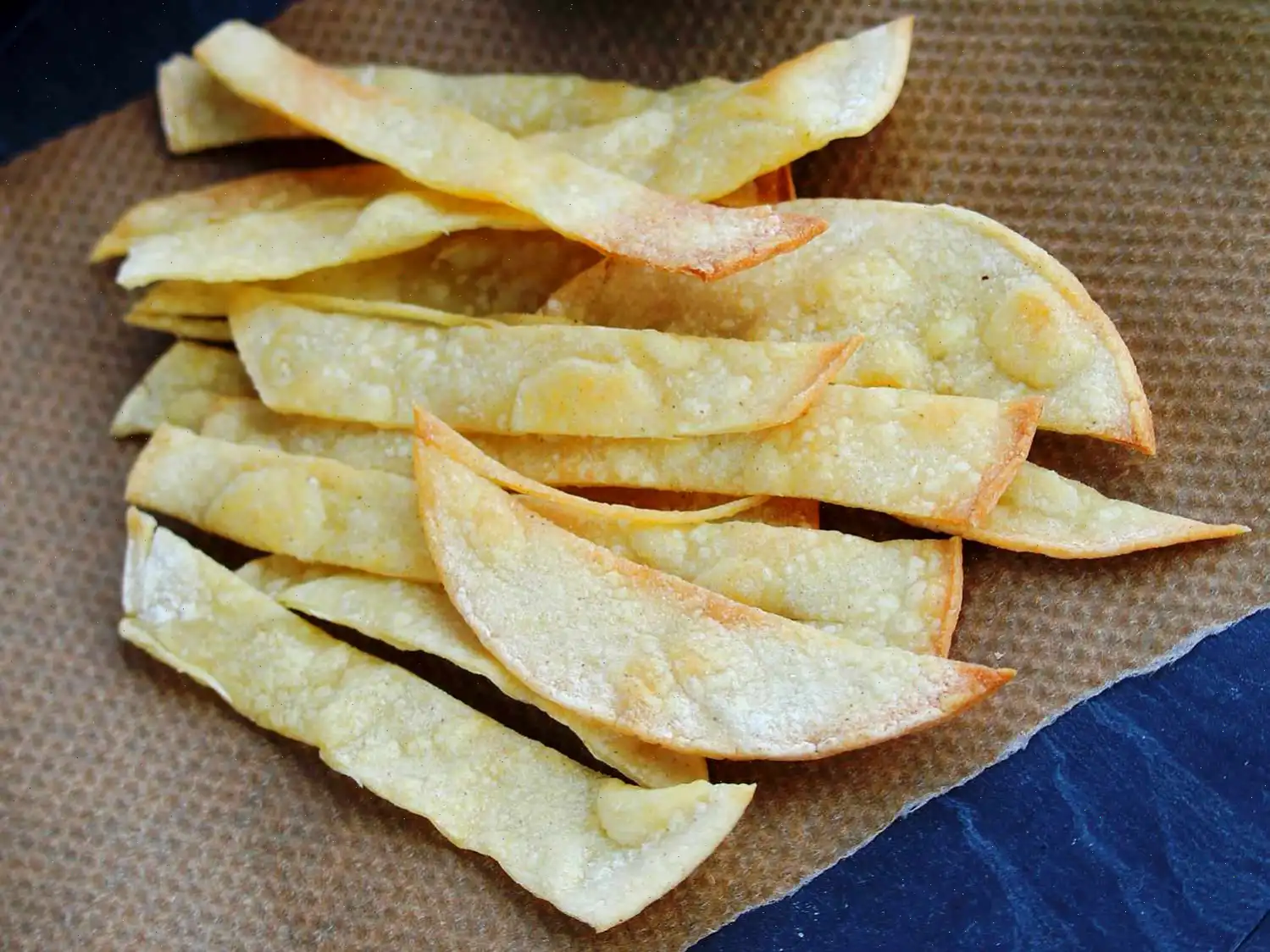 Baked Corn Tortilla Strips for Mexican Soups Recipe