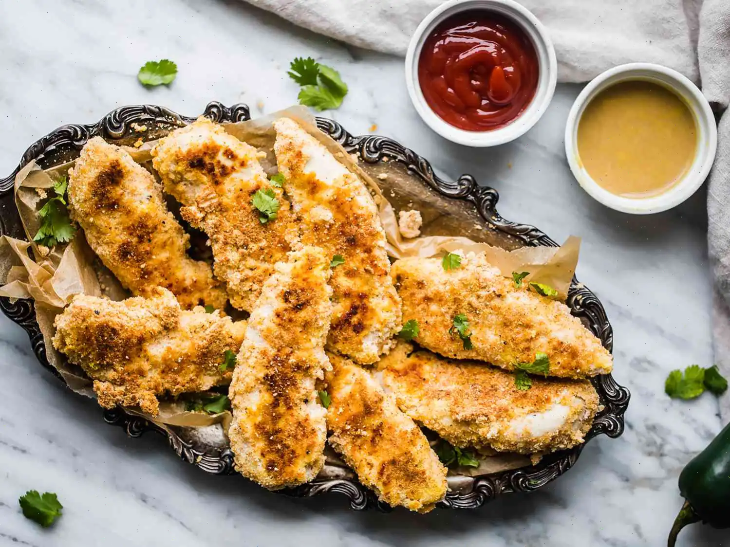 Baked Paleo Chicken Tenders with Honey Mustard Dip Recipe