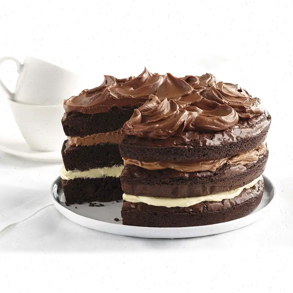 Ghirardelli Ombre Brownie Cake Recipe