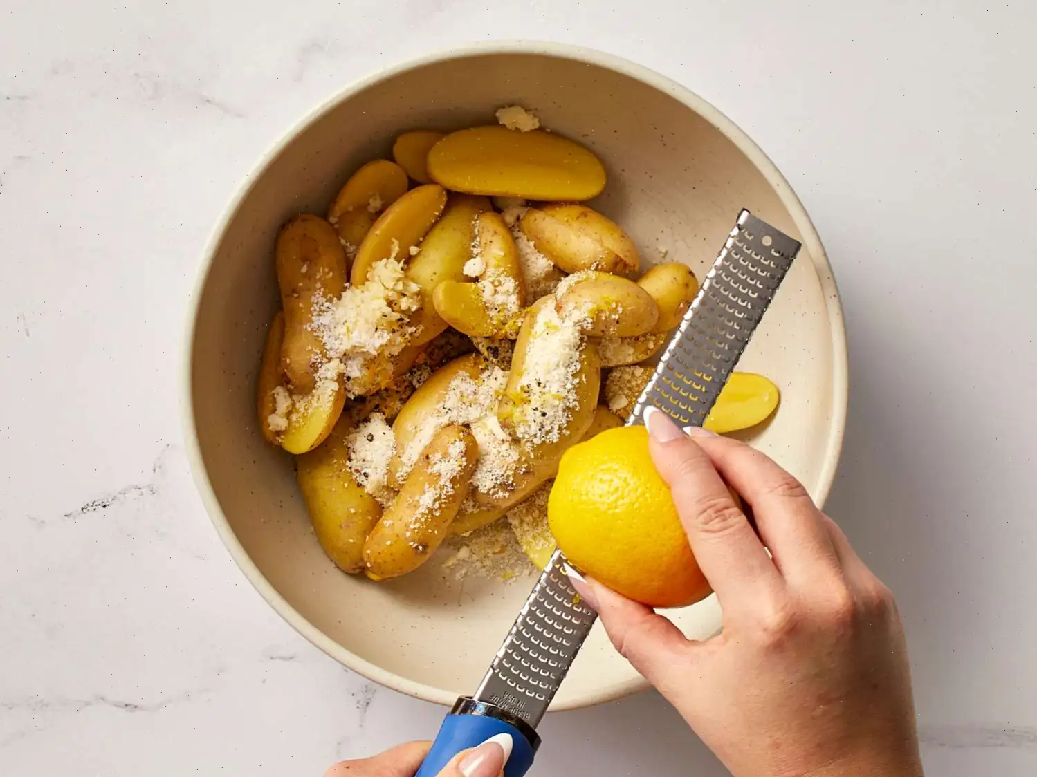 Roasted Garlic-Parmesan Fingerling Potatoes Recipe