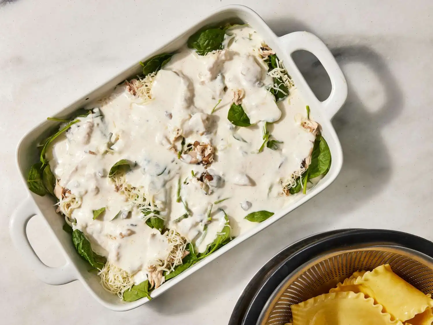 Chicken and Spinach Alfredo Lasagna Recipe