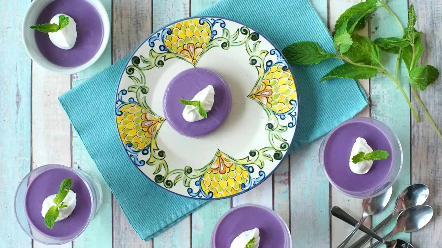 Ube Panna Cotta Recipe