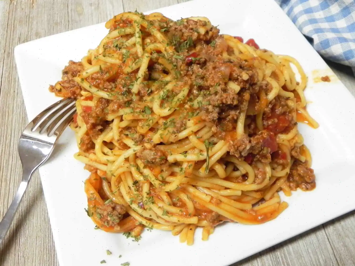 Instant Pot Pasta and Meat Sauce Recipe