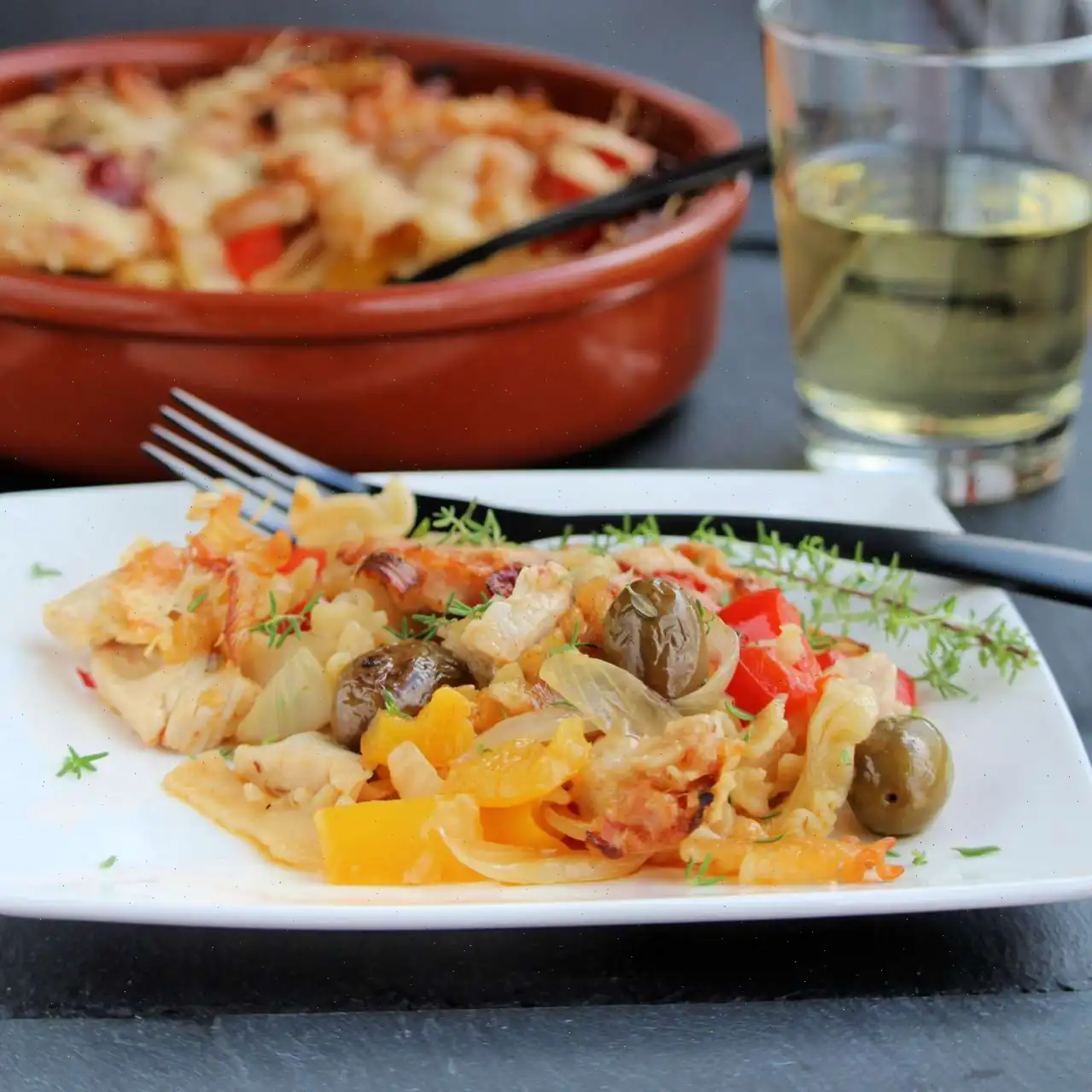 Mediterranean Chicken and Pepper Casserole Recipe
