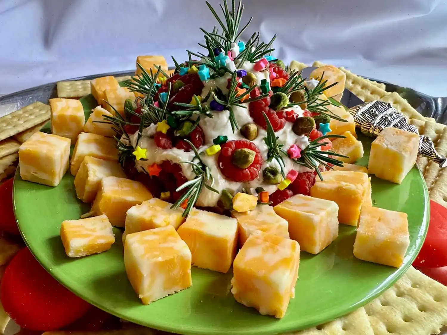 Christmas Tree Cheese Ball Recipe