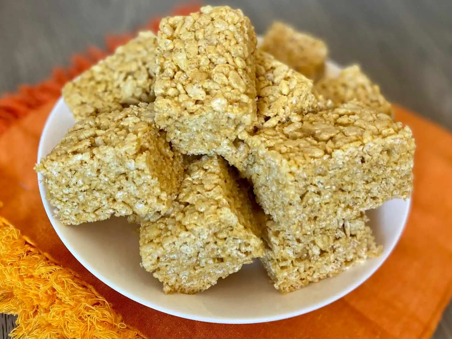 Pumpkin Spice Rice Krispie Treats Recipe
