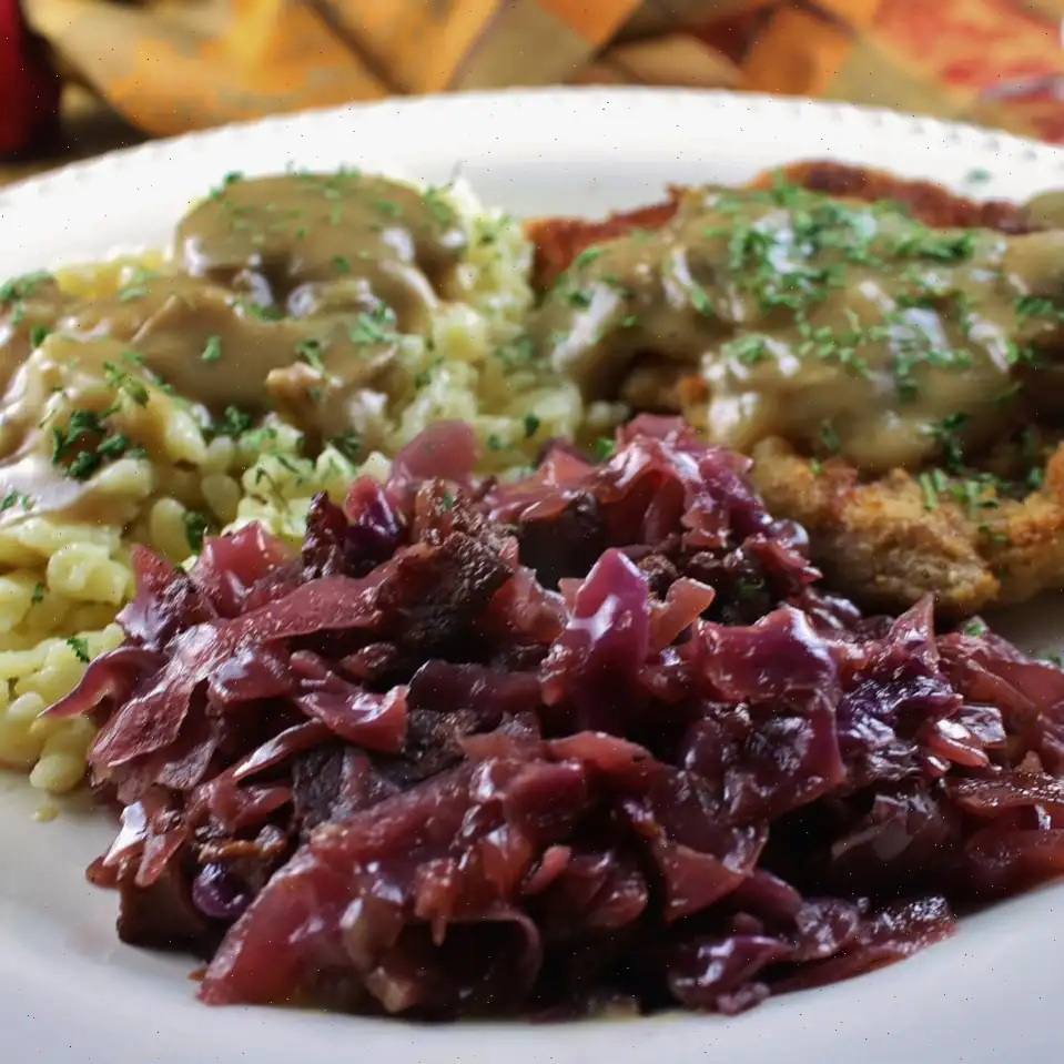 Receta de repollo rojo con manzana de Uli