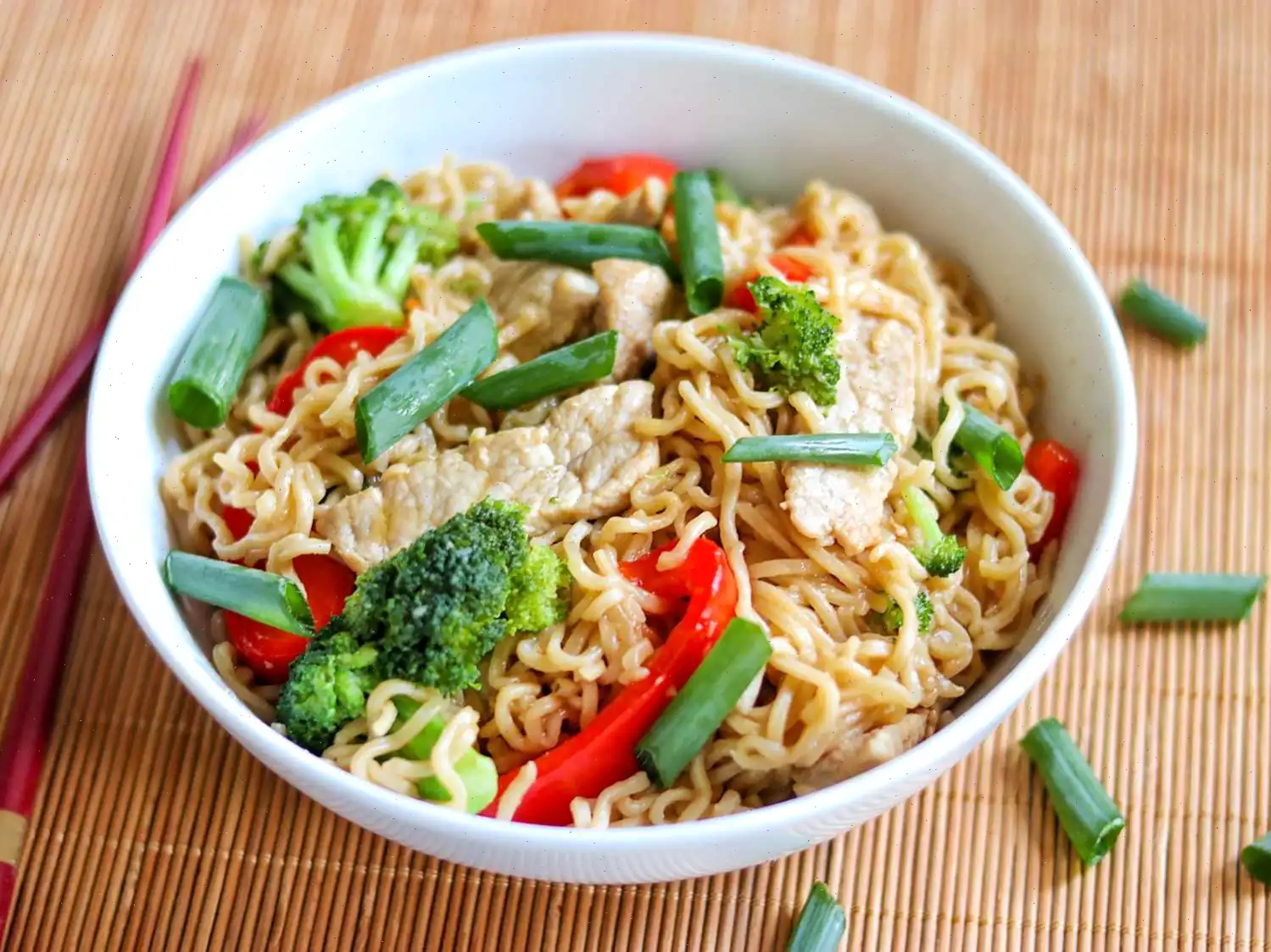 Easy Instant Pot Pork Ramen Stir Fry Recipe