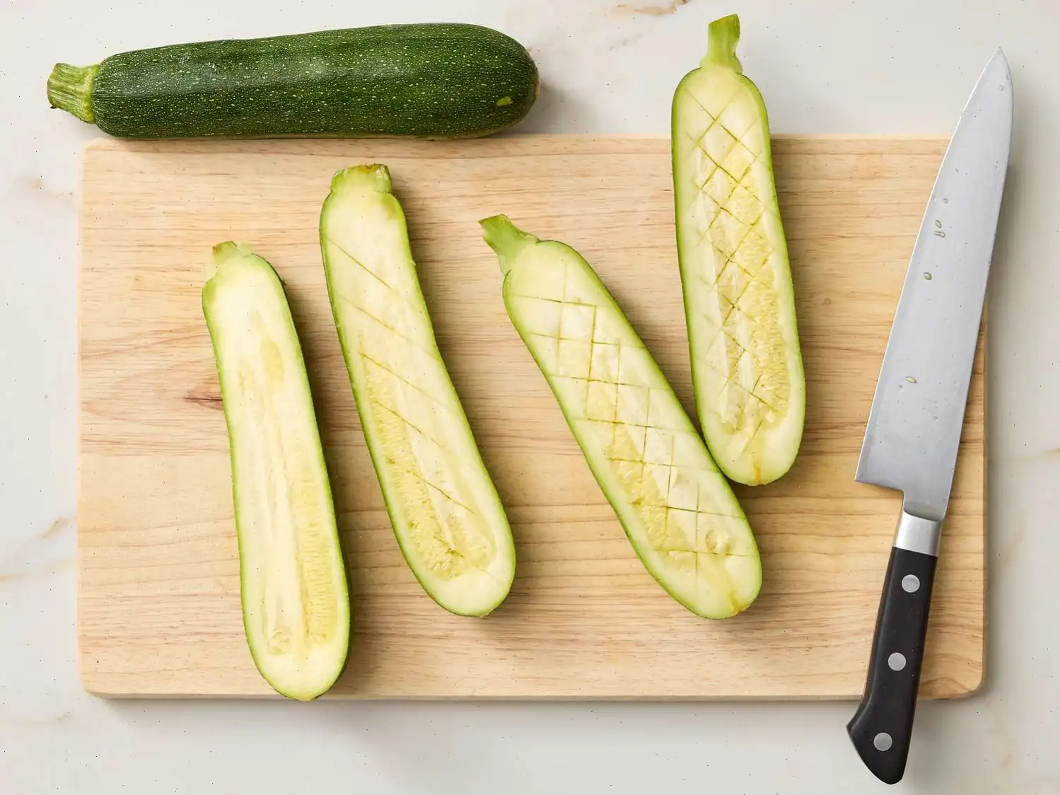 Cheesy Garlic Zucchini Steaks Recipe