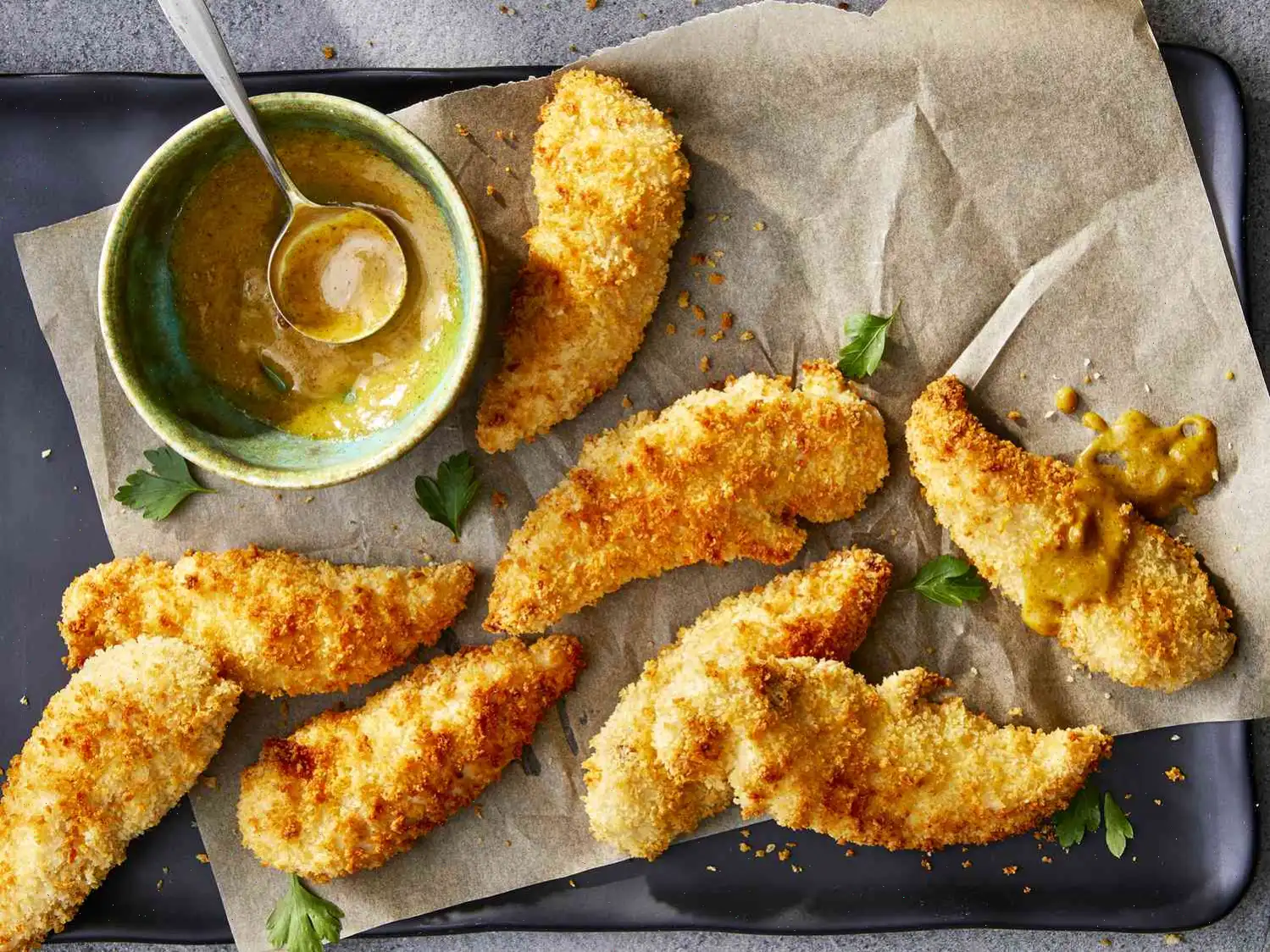 Crumbed Chicken Tenderloins (Air Fried) Recipe