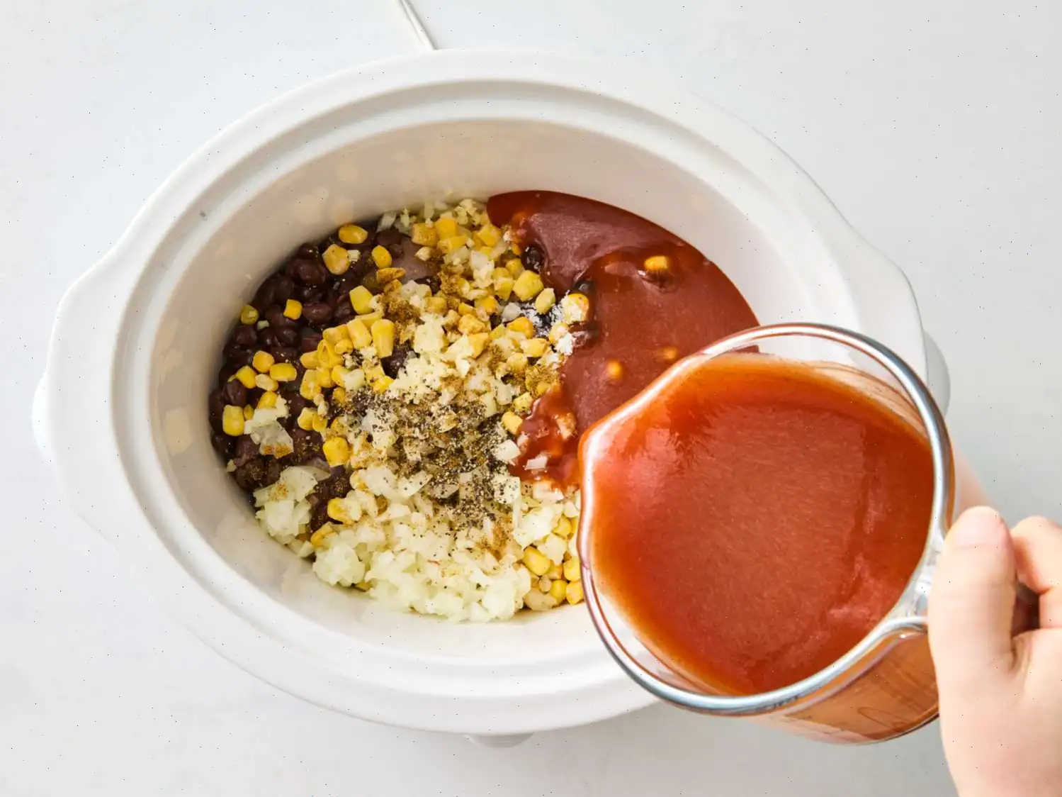 Slow Cooker Chicken Enchilada Casserole Recipe