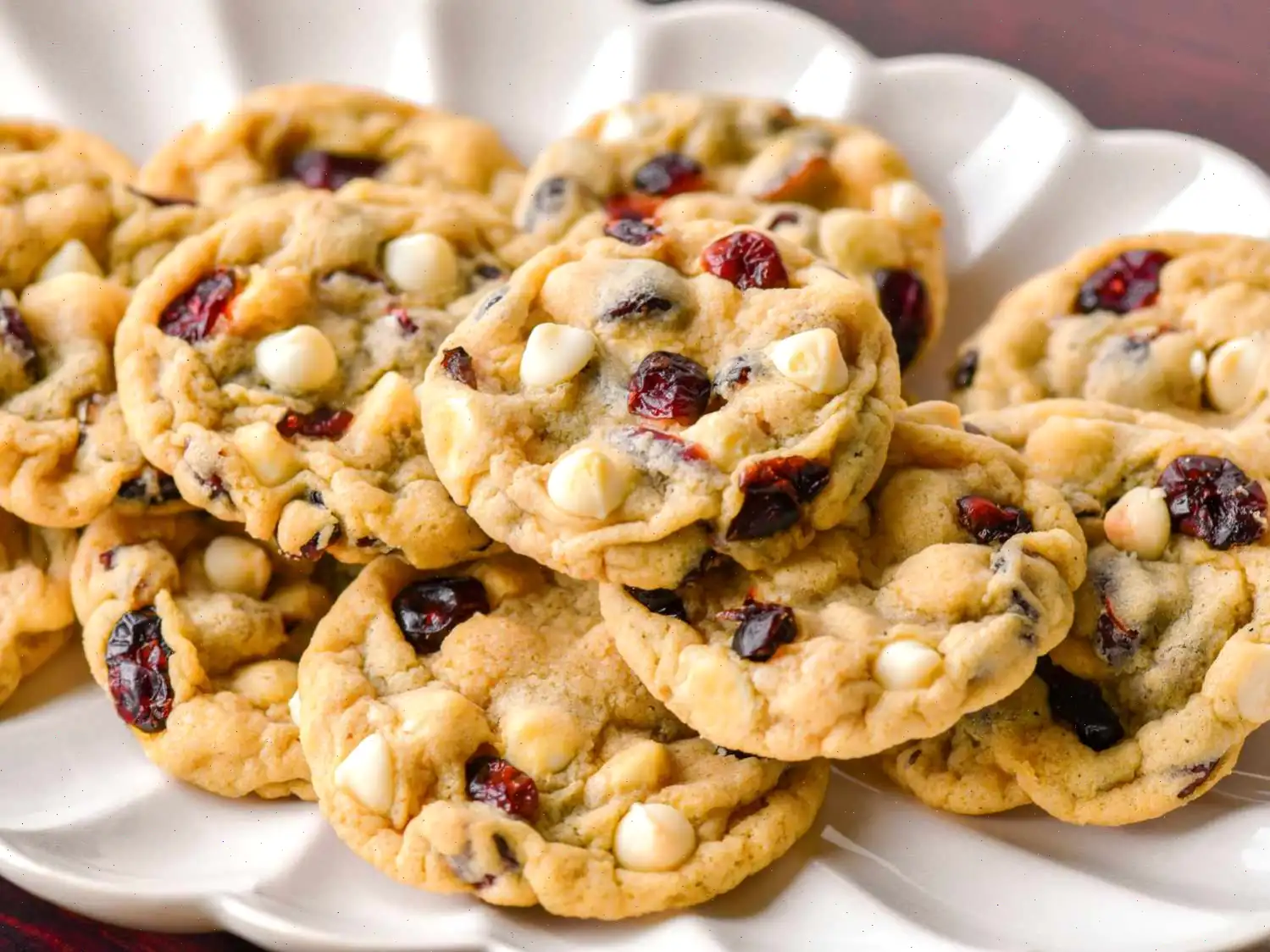 White Chocolate Cranberry Cookies Recipe